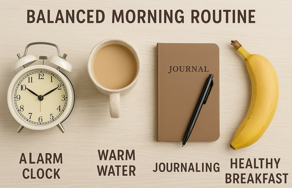 A Step-by-Step Guide to a Balanced Morning & Evening Routine